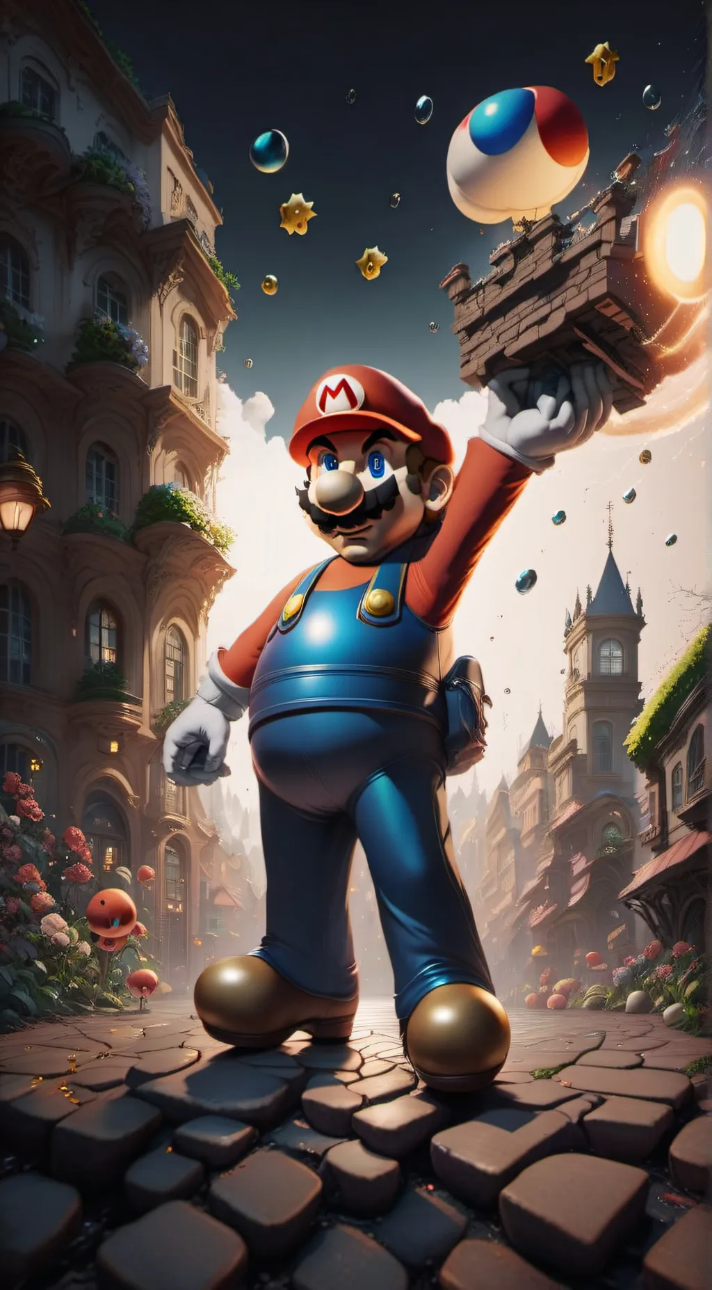 ai character: mario background