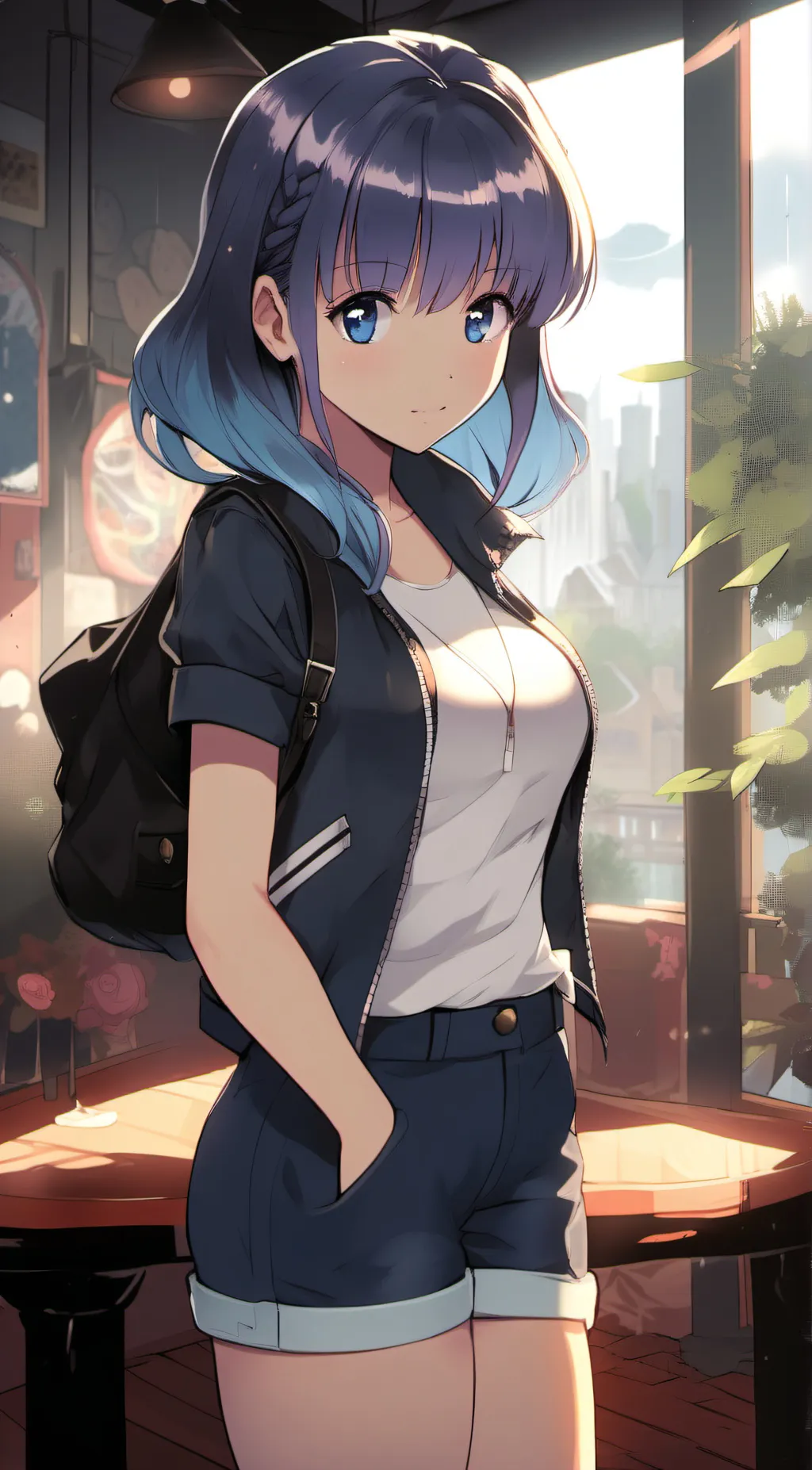 ai character: Samantha/sam background