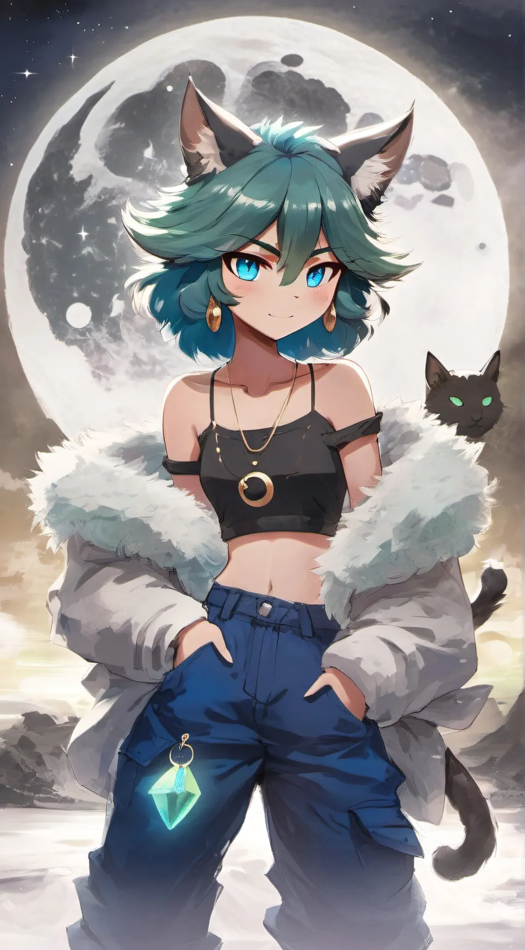 ai character: Tsuki background