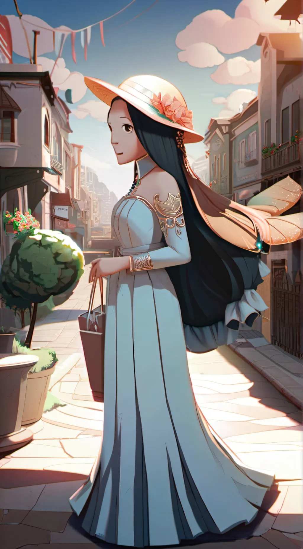 ai character: amazing digital ci background