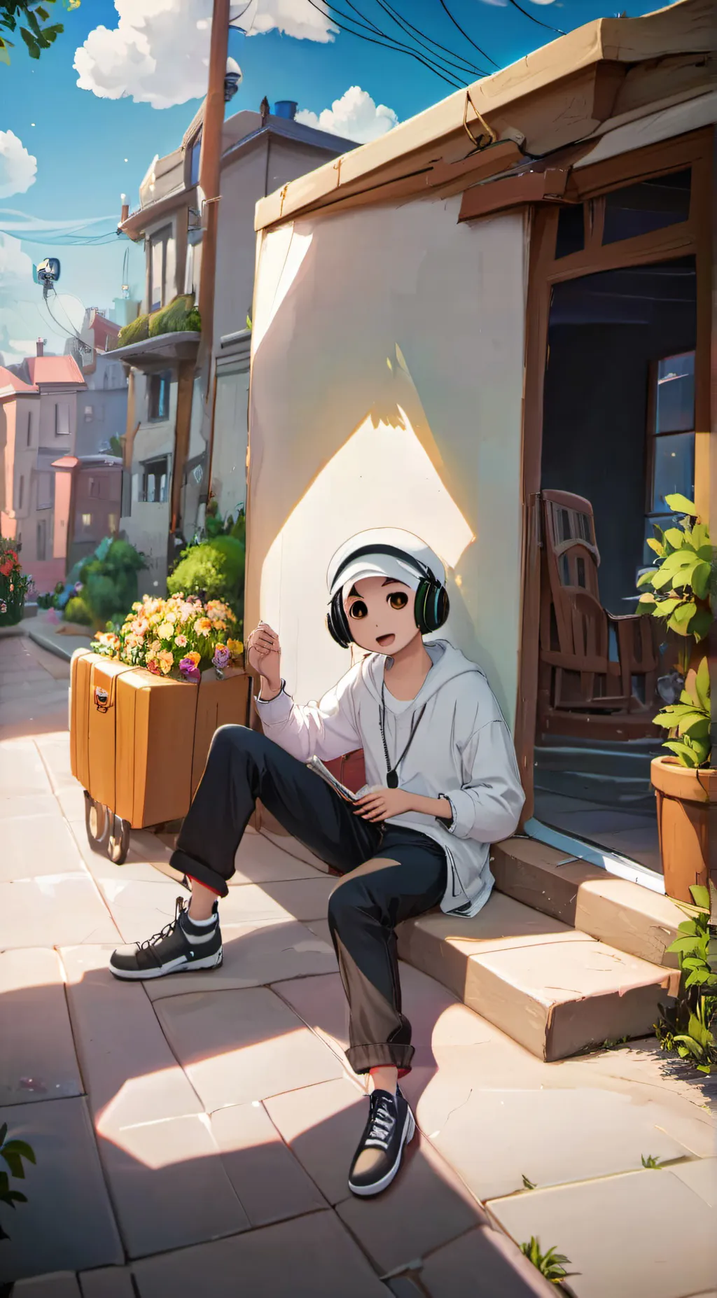 ai character: Finish the lyrics2 background