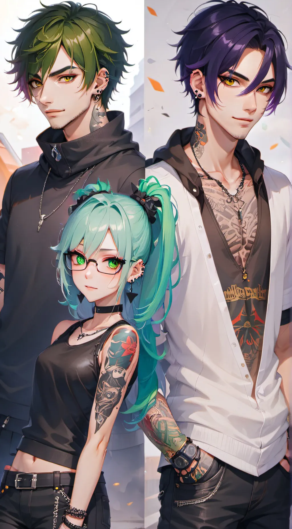 ai character: Evan, Echo, Kain background