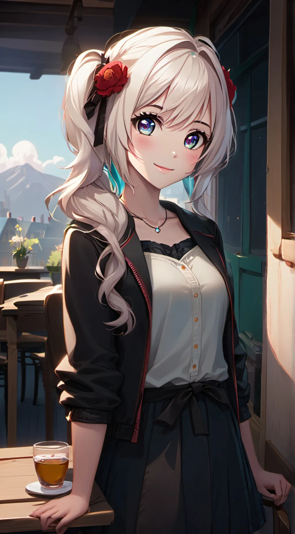 ai character: emily background