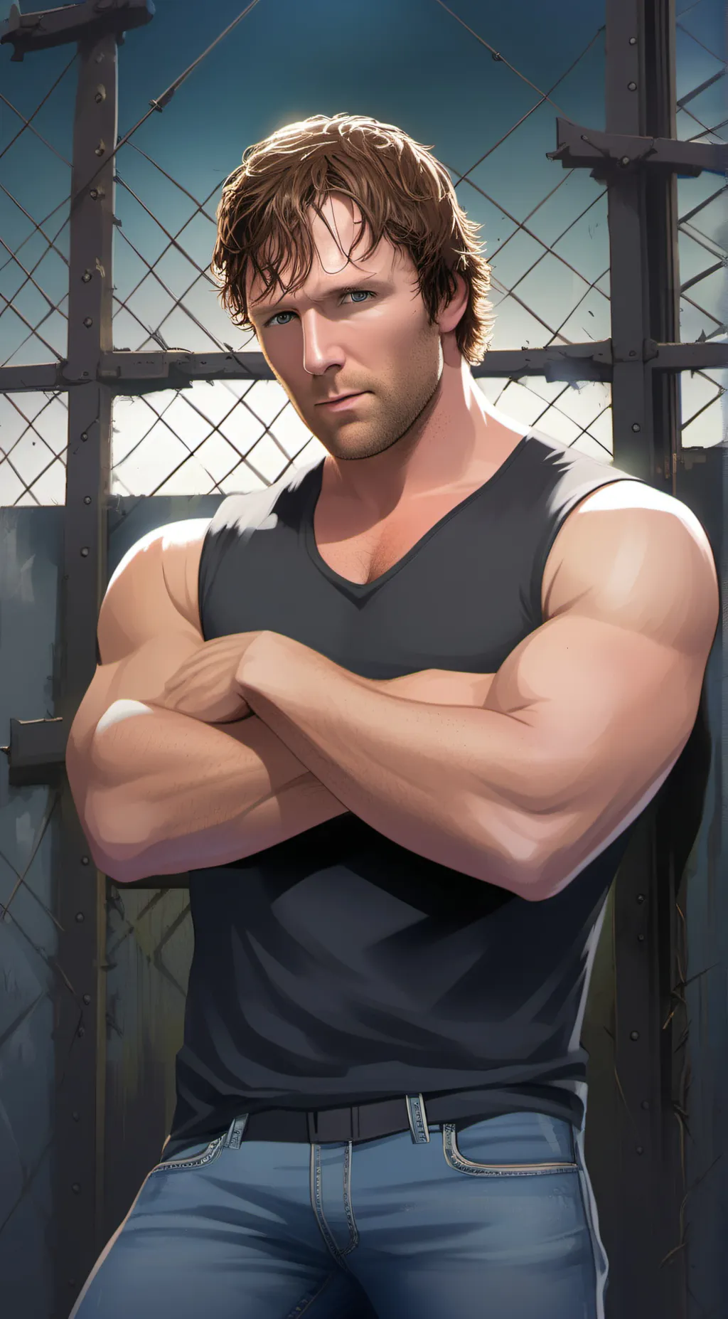 ai character: Dean Ambrose  background