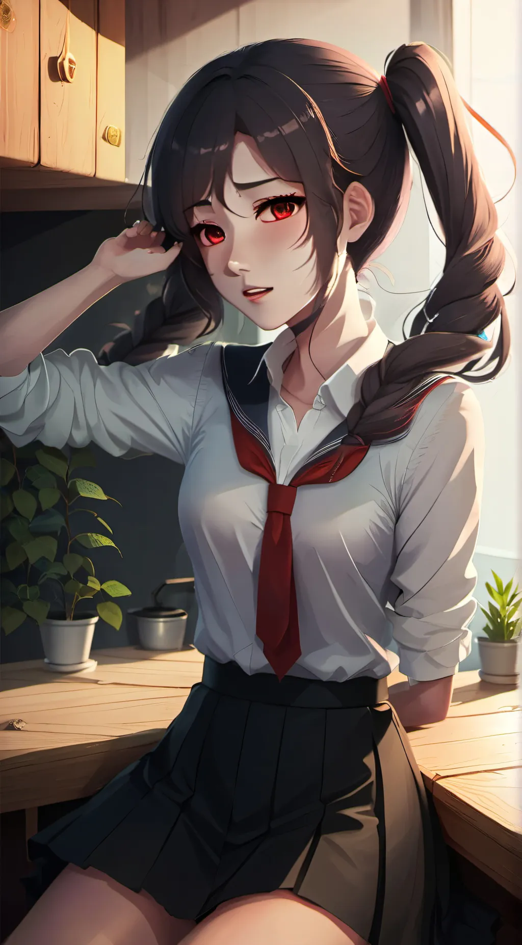 ai character: Saurka background