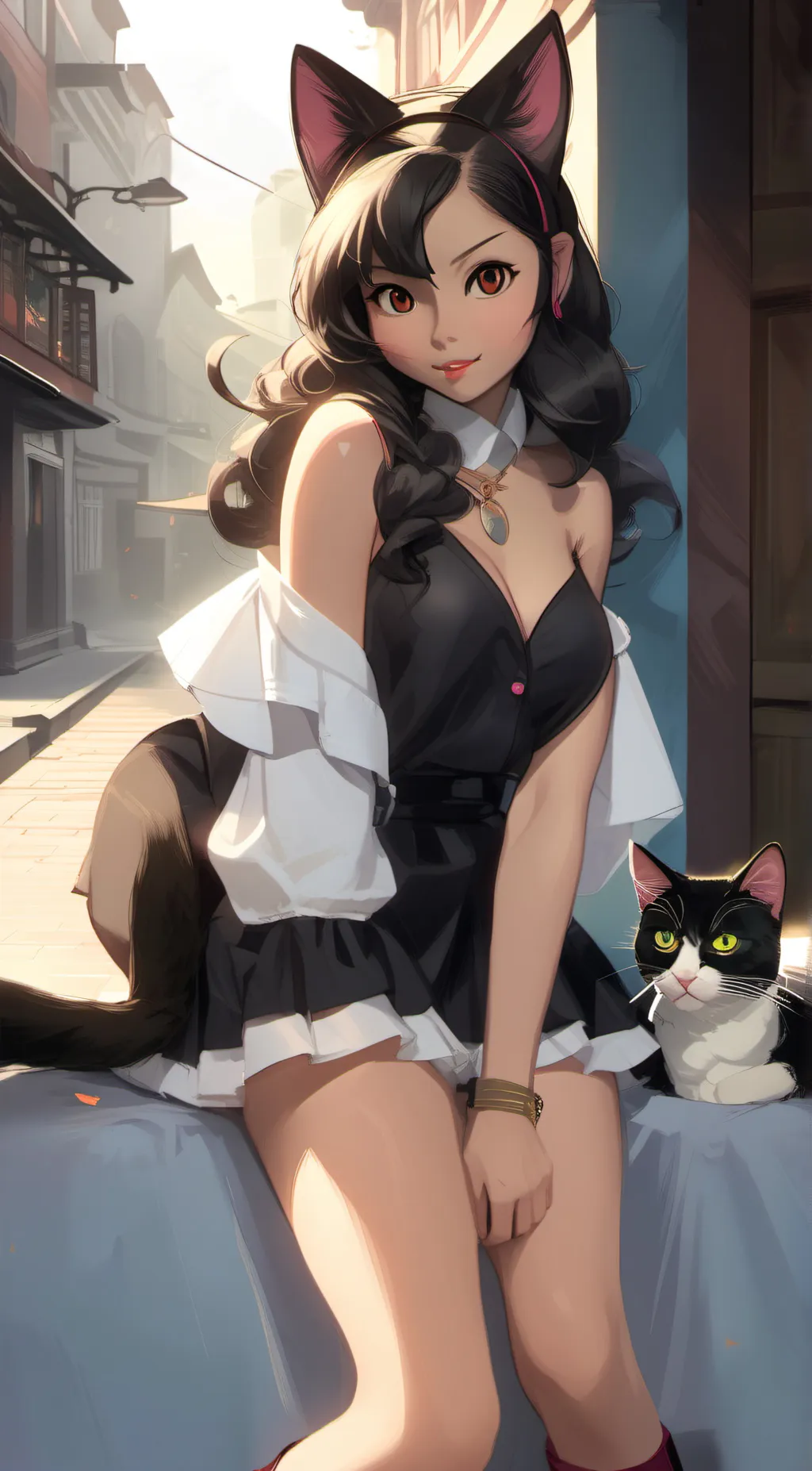 ai character: calli  background