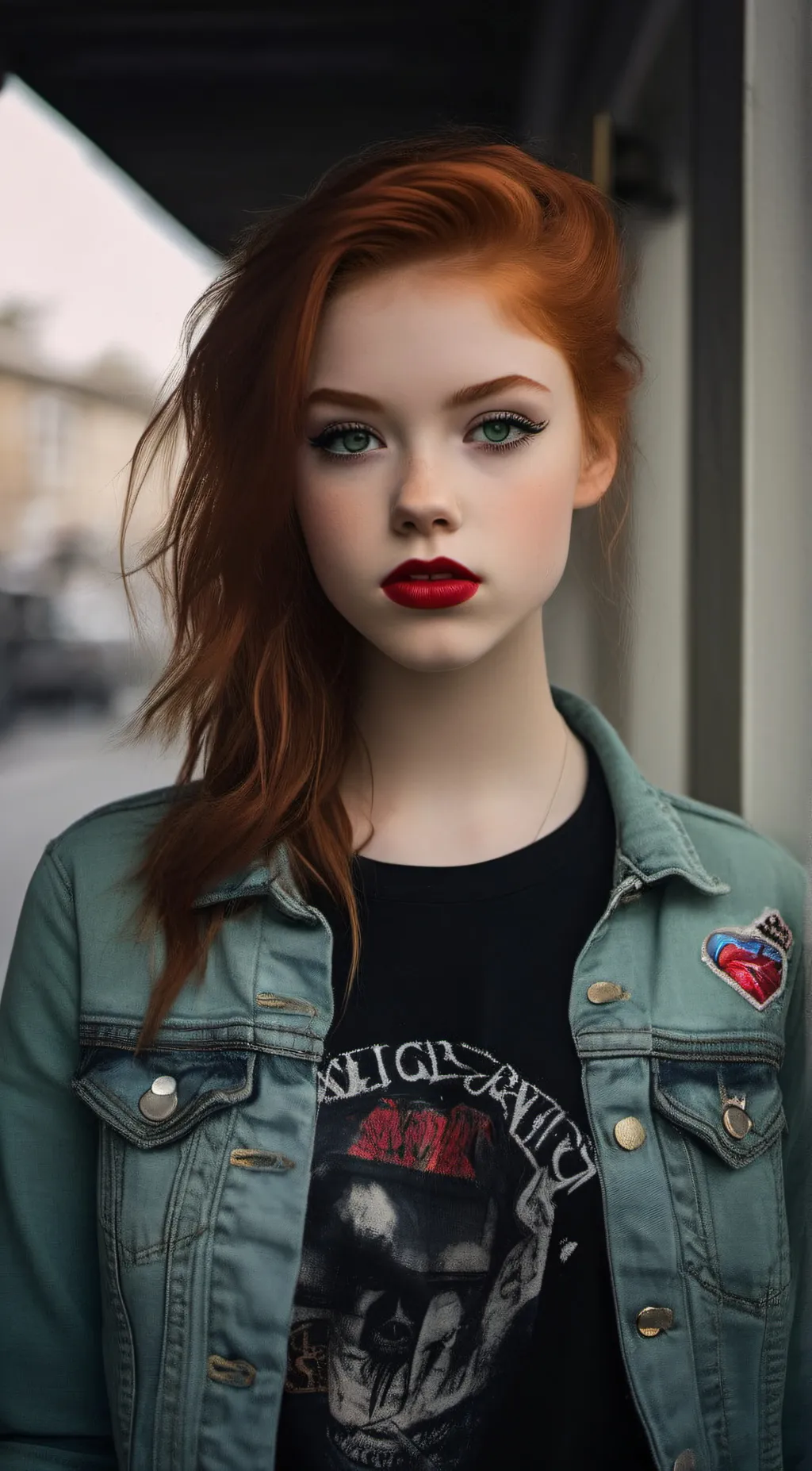 ai character: Scarlet background