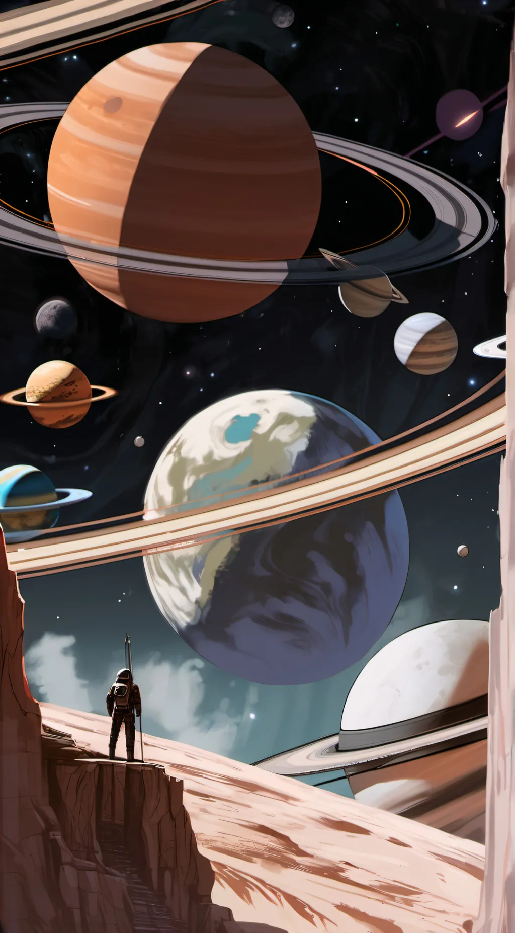 ai character: The Planet Women background