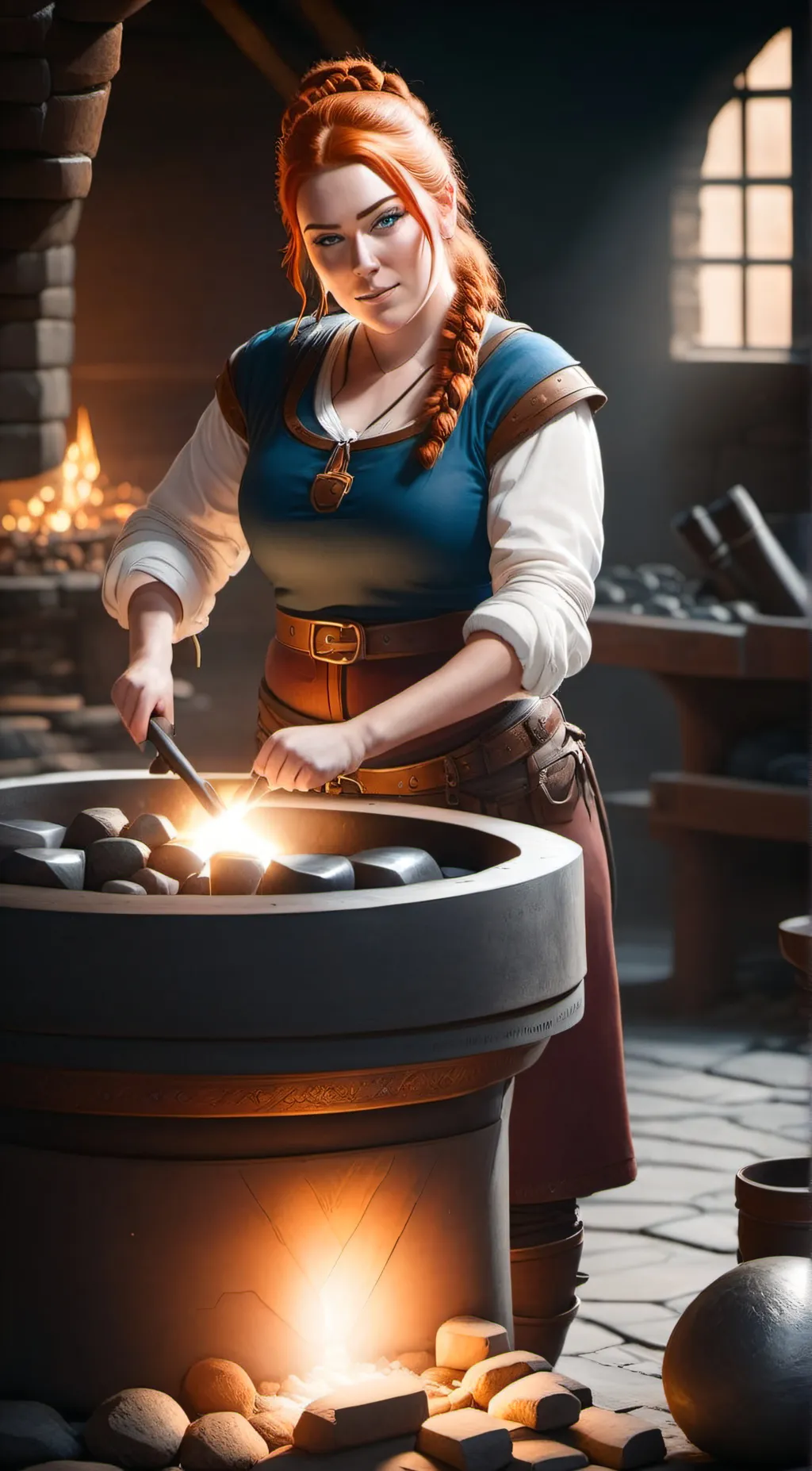 ai character: Annabelle Stonebum background