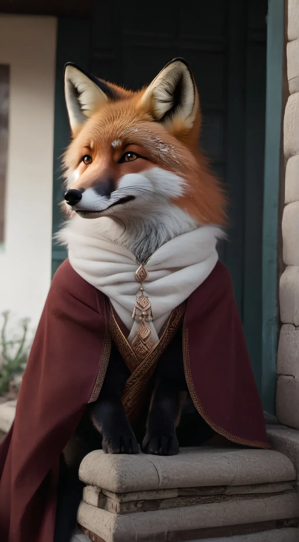 ai character: eevee  background