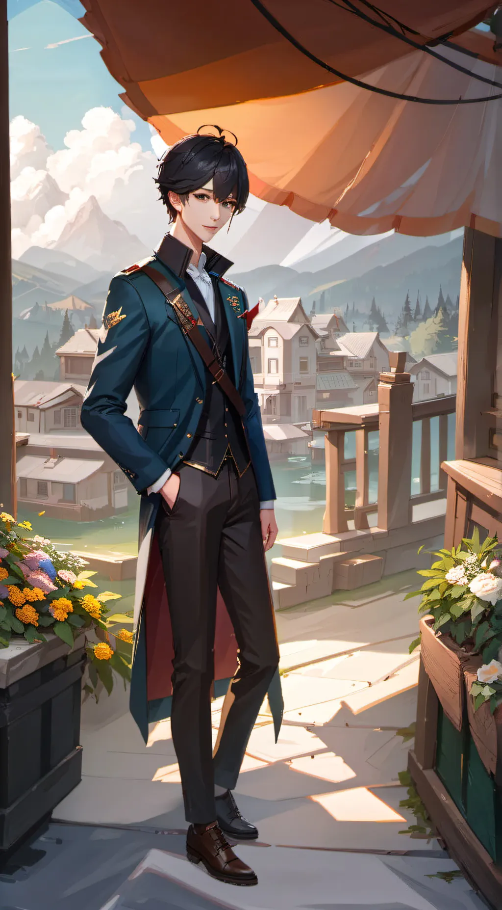 ai character: mark background