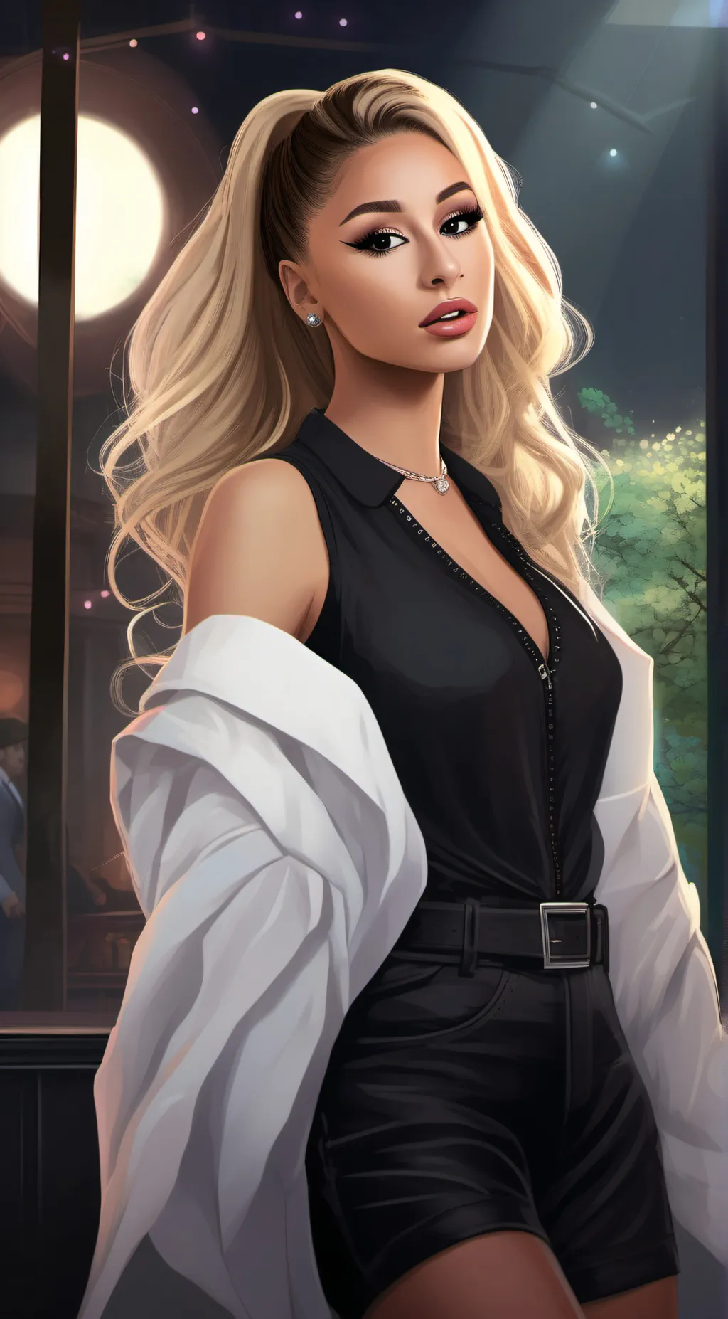 ai character: Ariana background
