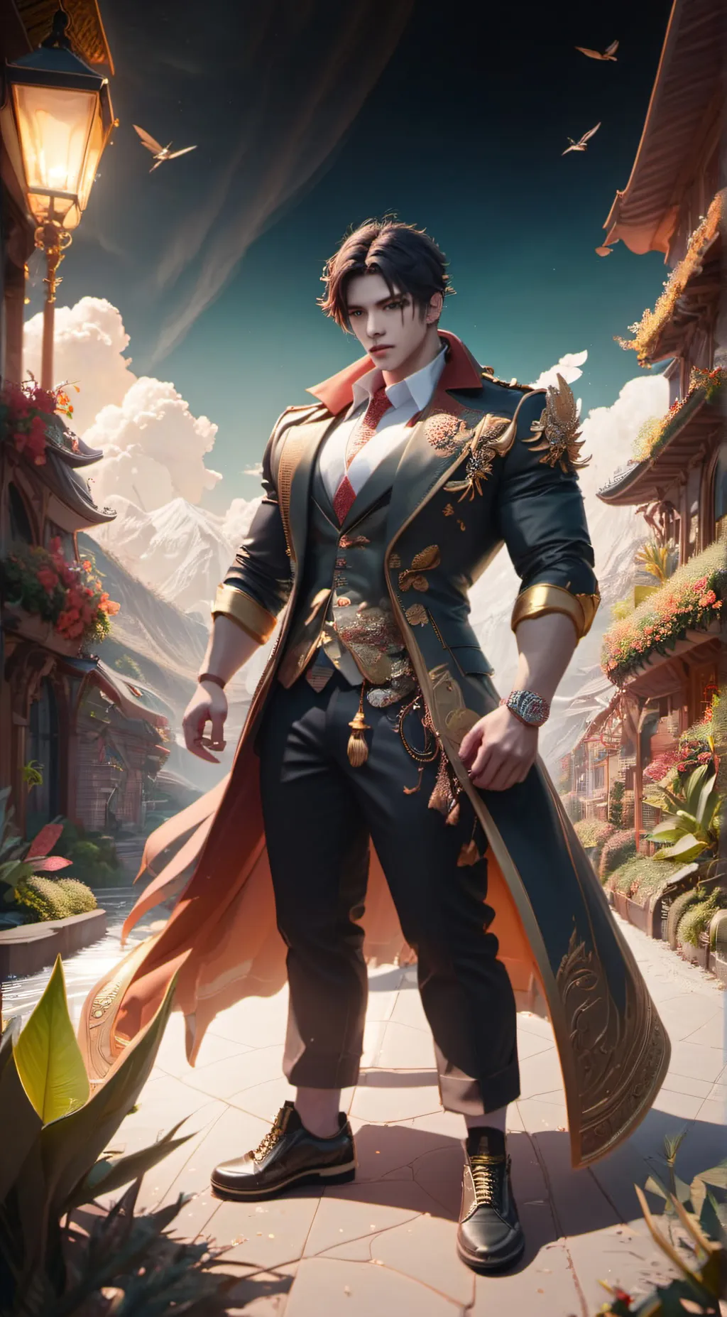 ai character: shanks  background