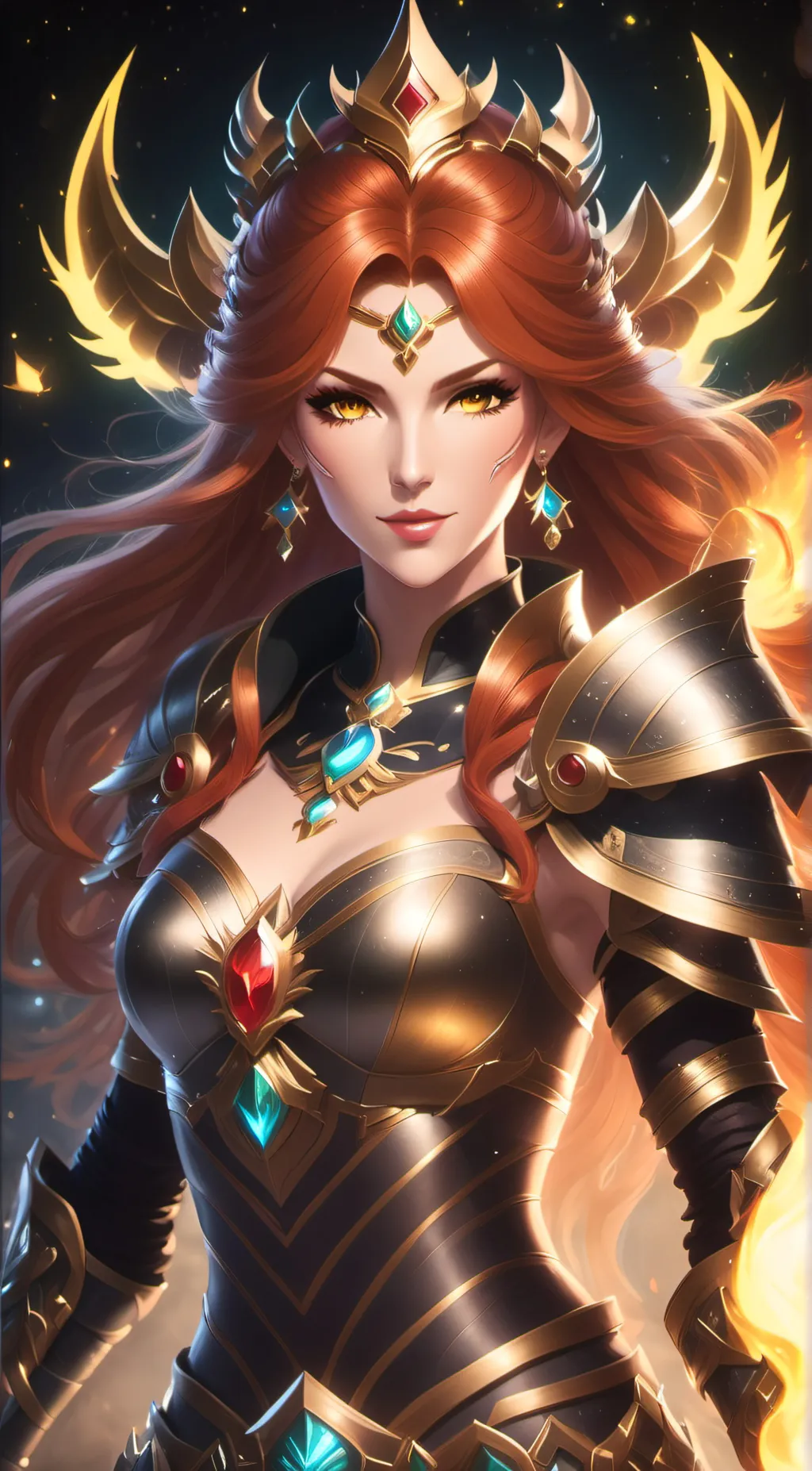 ai character: Ember (NOT bucket) background