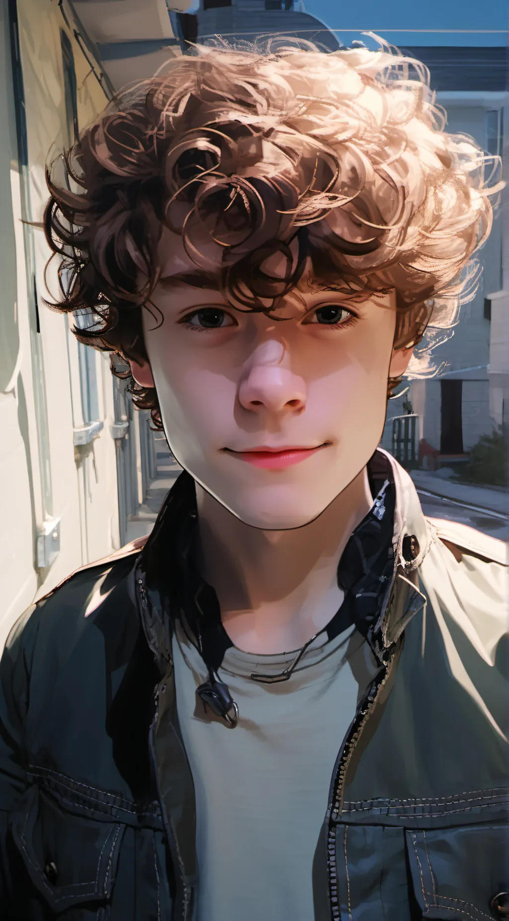 ai character: Golden retriever  background