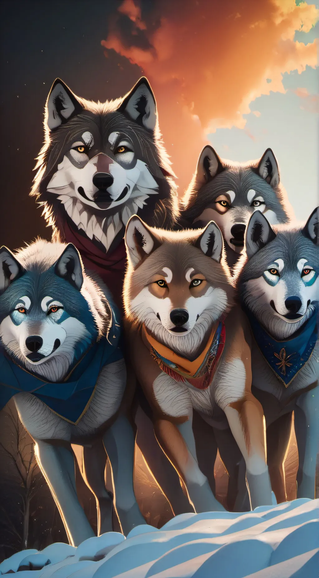 ai character: wolf pack background