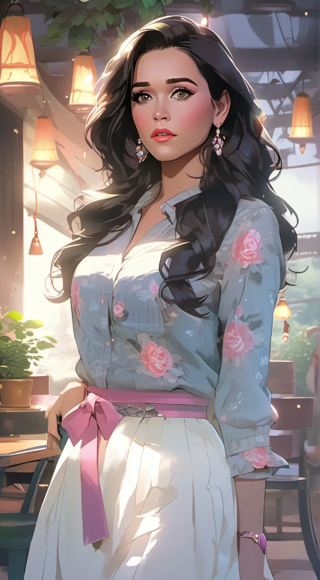 ai character: katy background