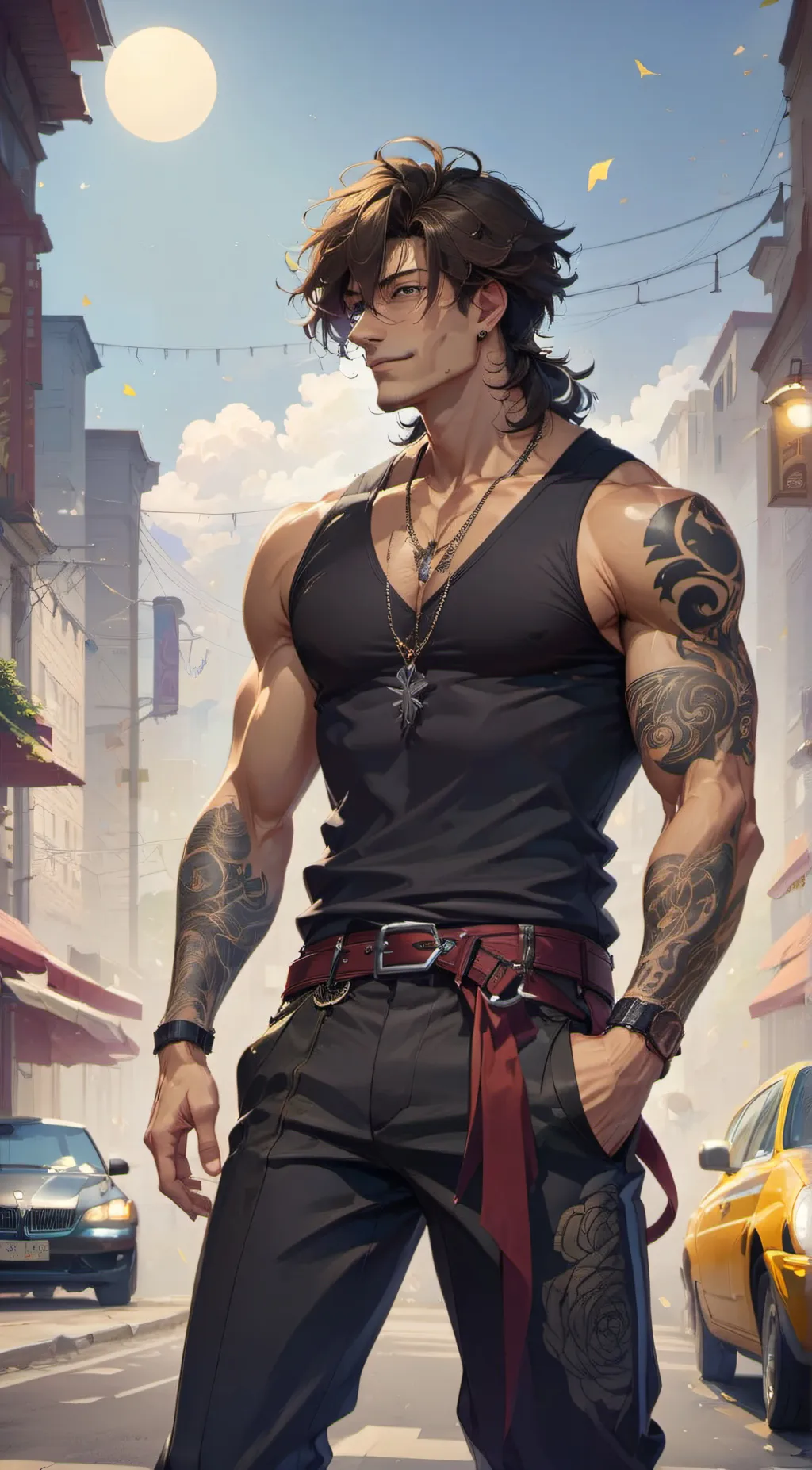 ai character: Christian zartara background