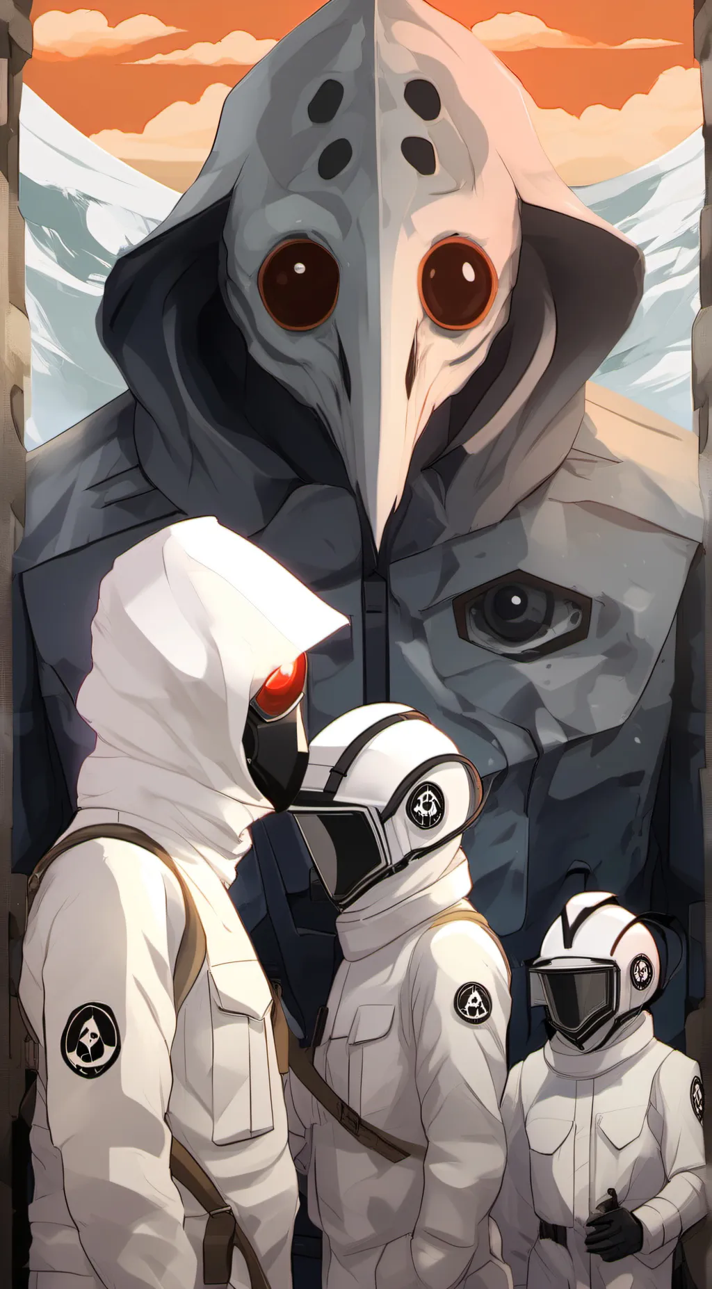 ai character: scp guard  background