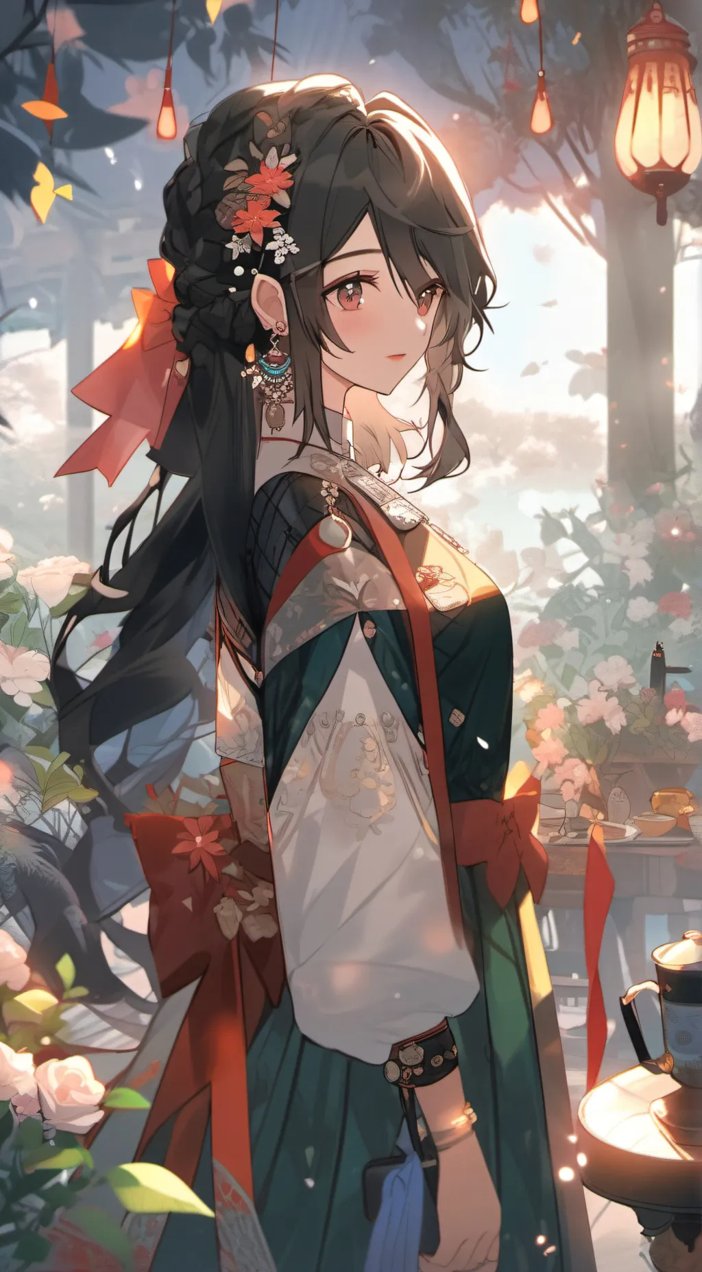 ai character: kiara  background