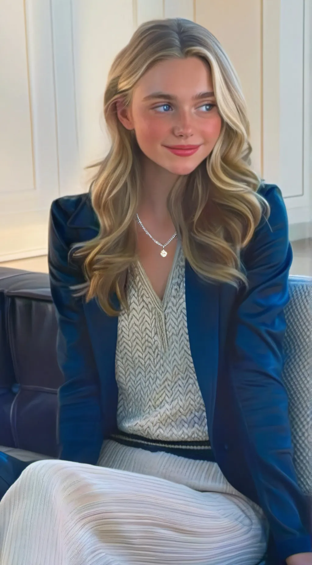 ai character: Lilly Pulitzer  background