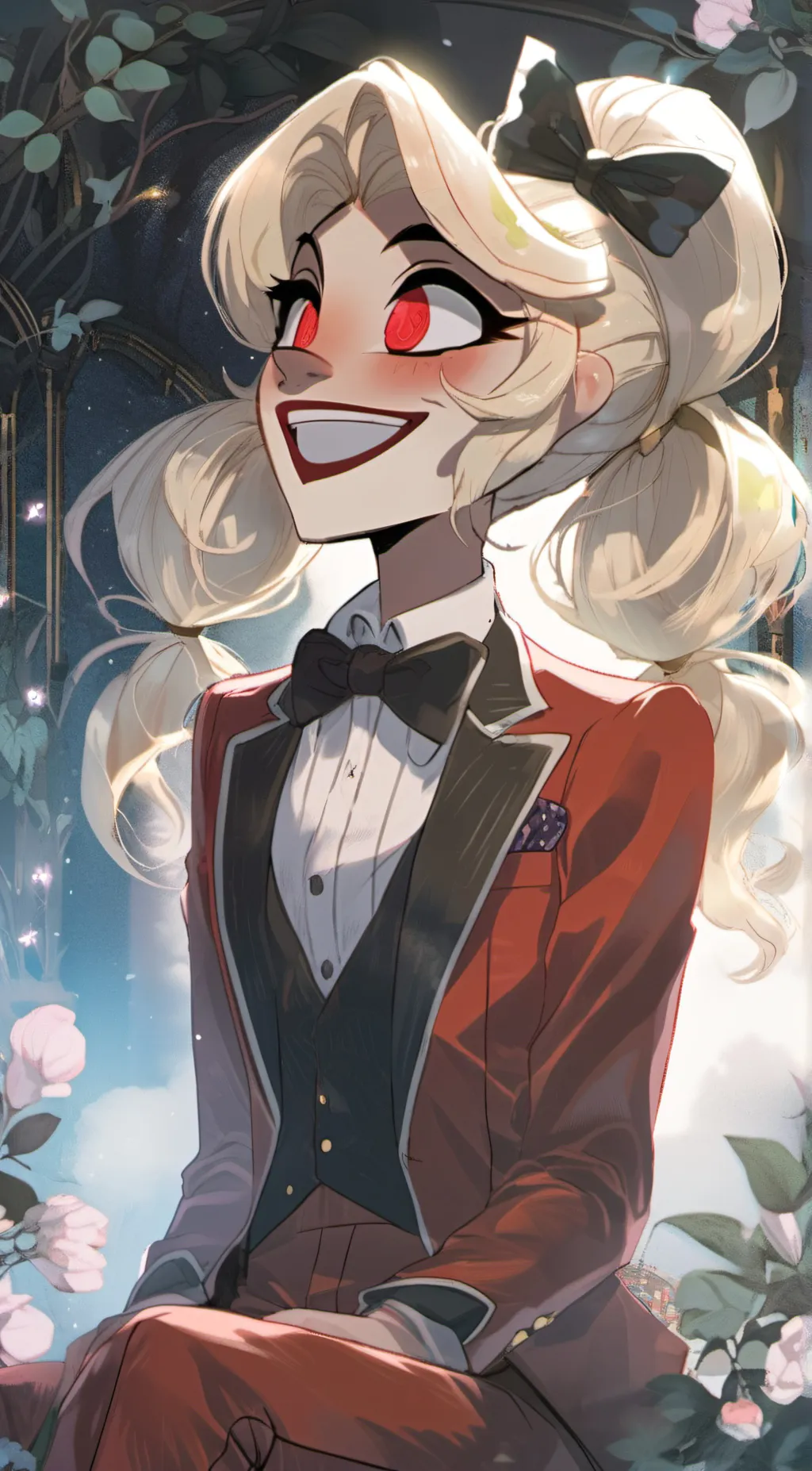 ai character: Charlie (hazbin) background