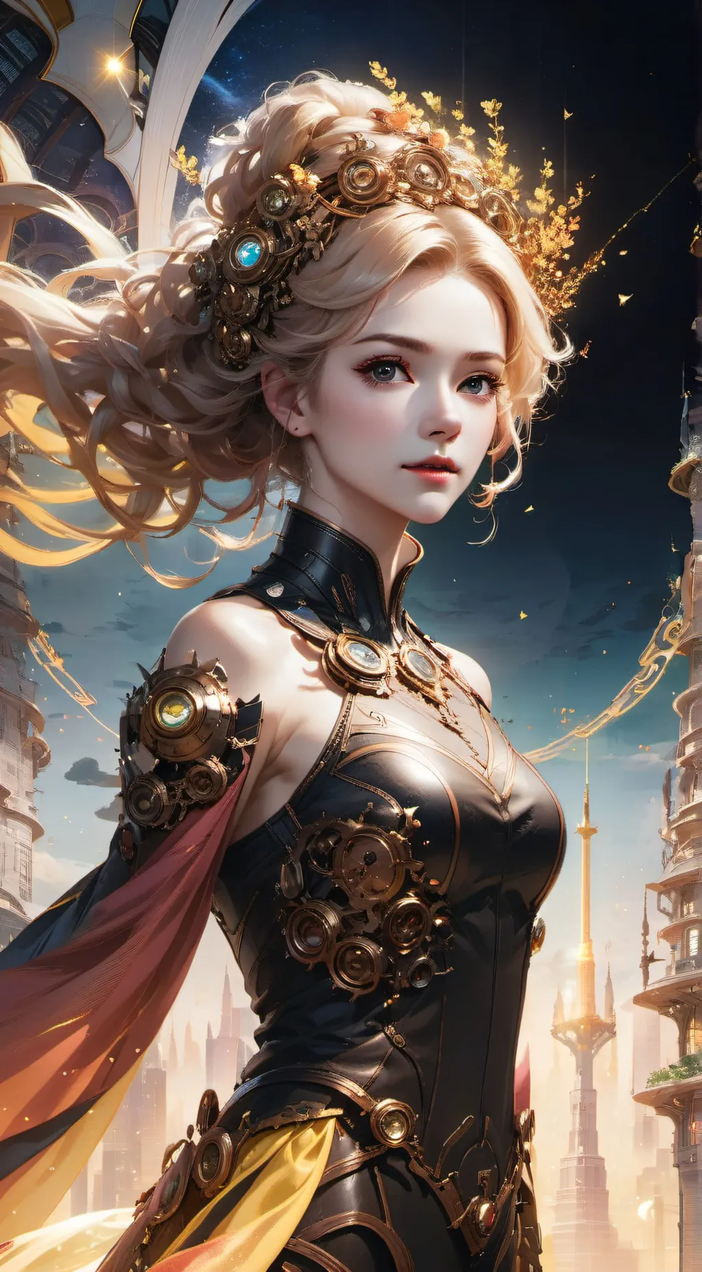 ai character: Aurora background