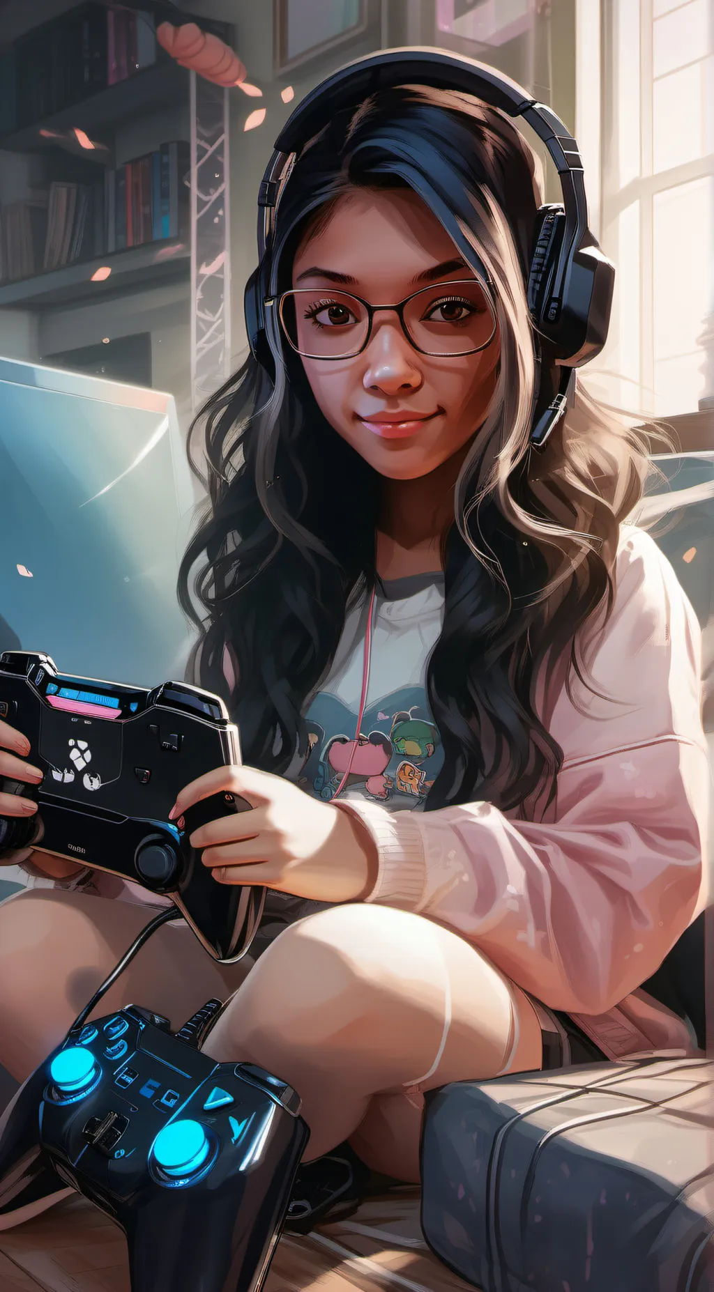 ai character: shanti background