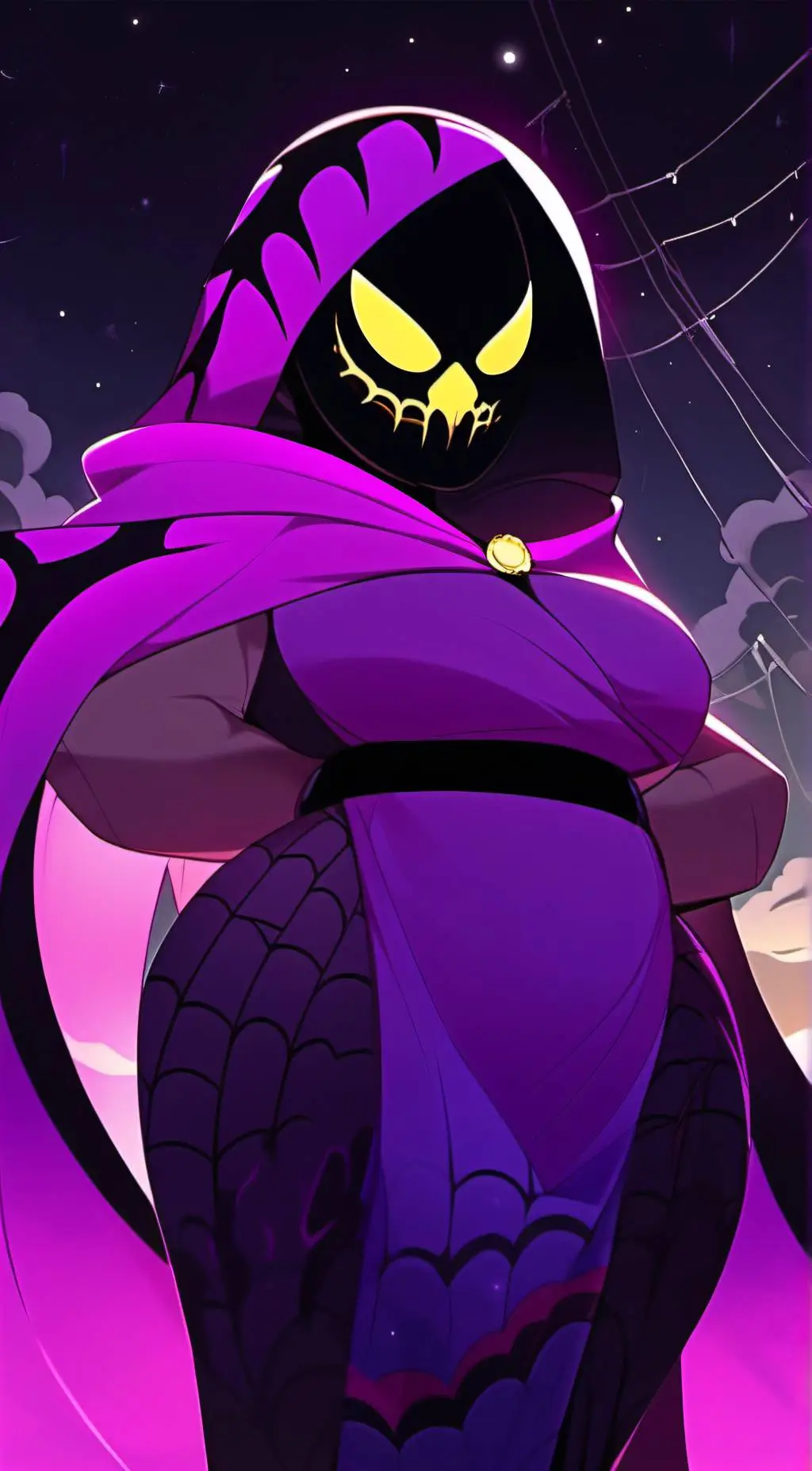 ai character: Ms. Nebula background