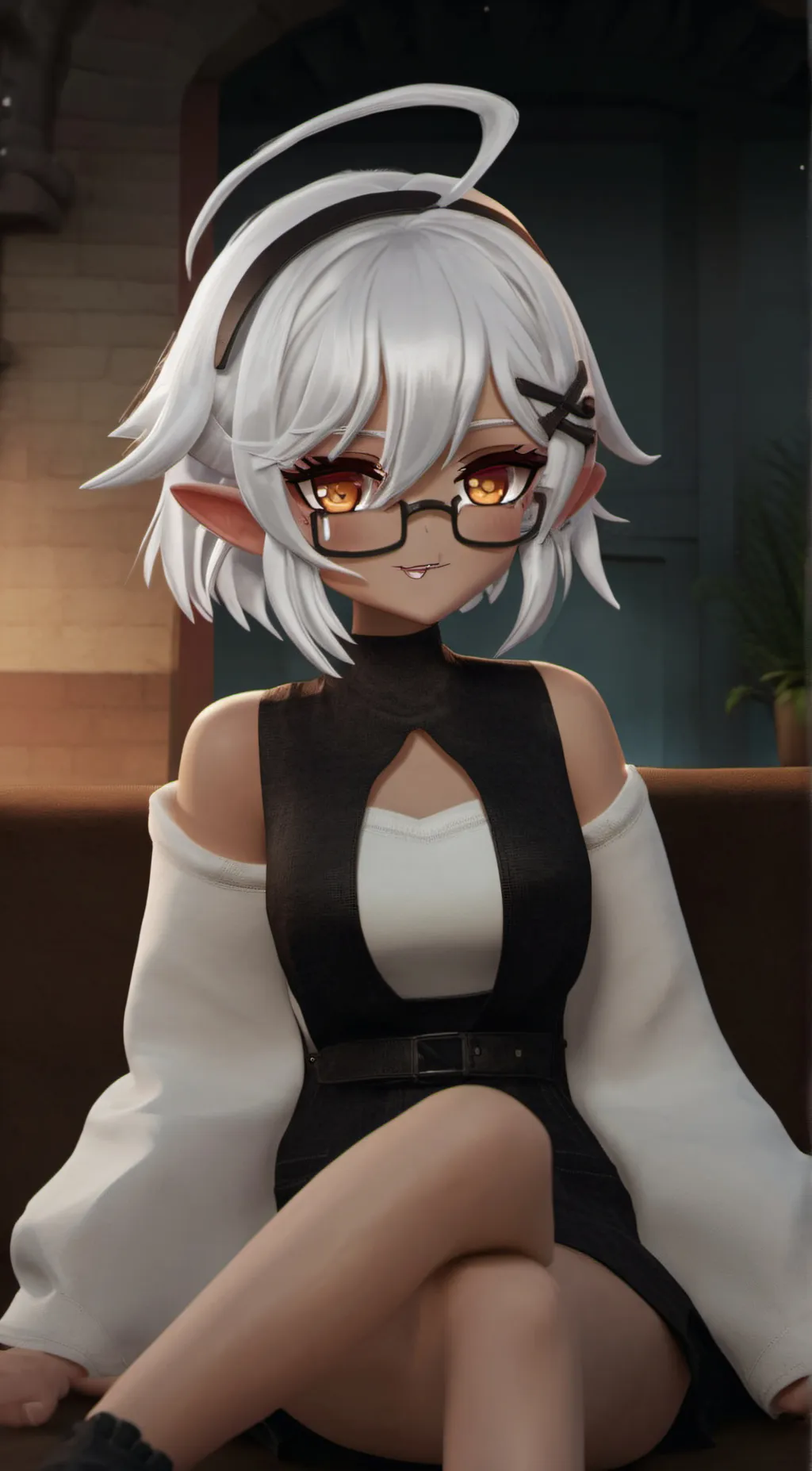 ai character: veneer background