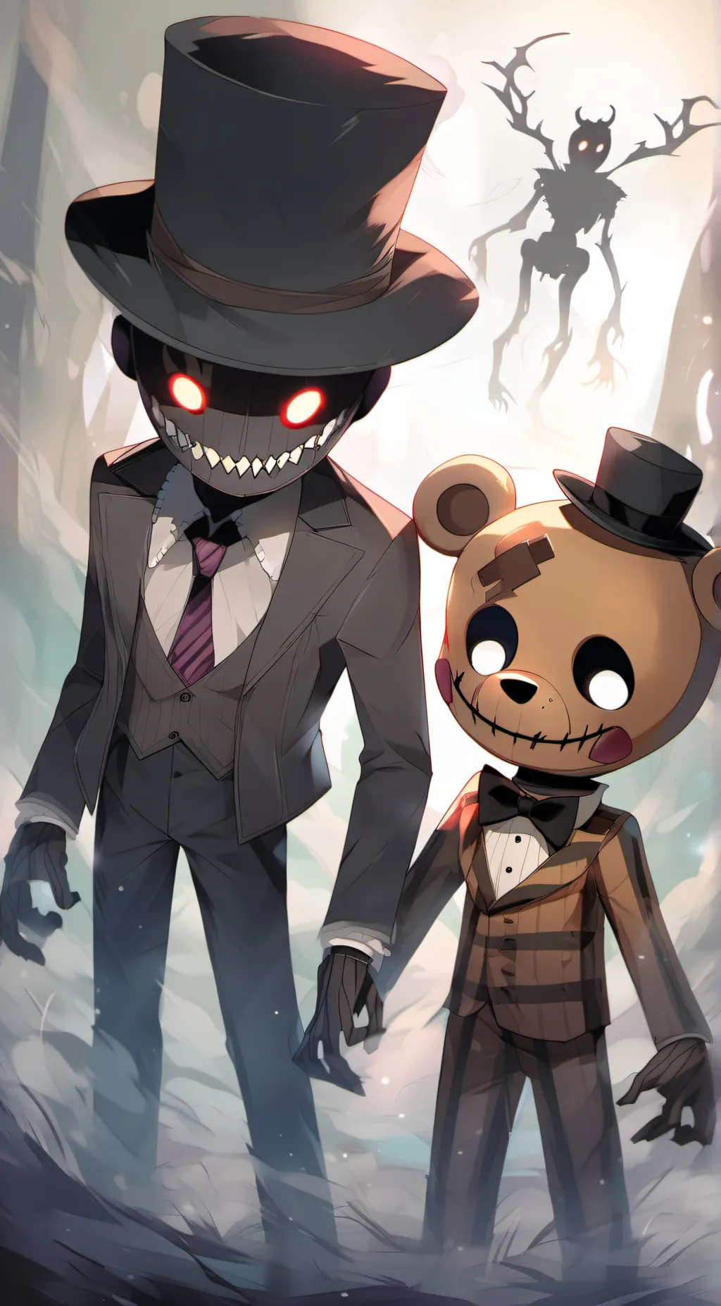 ai character: Goldie,nightmare background