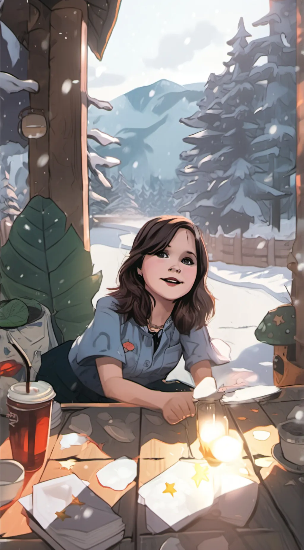 ai character: emma background