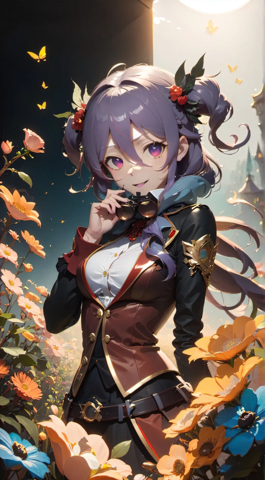 ai character: Cherry background