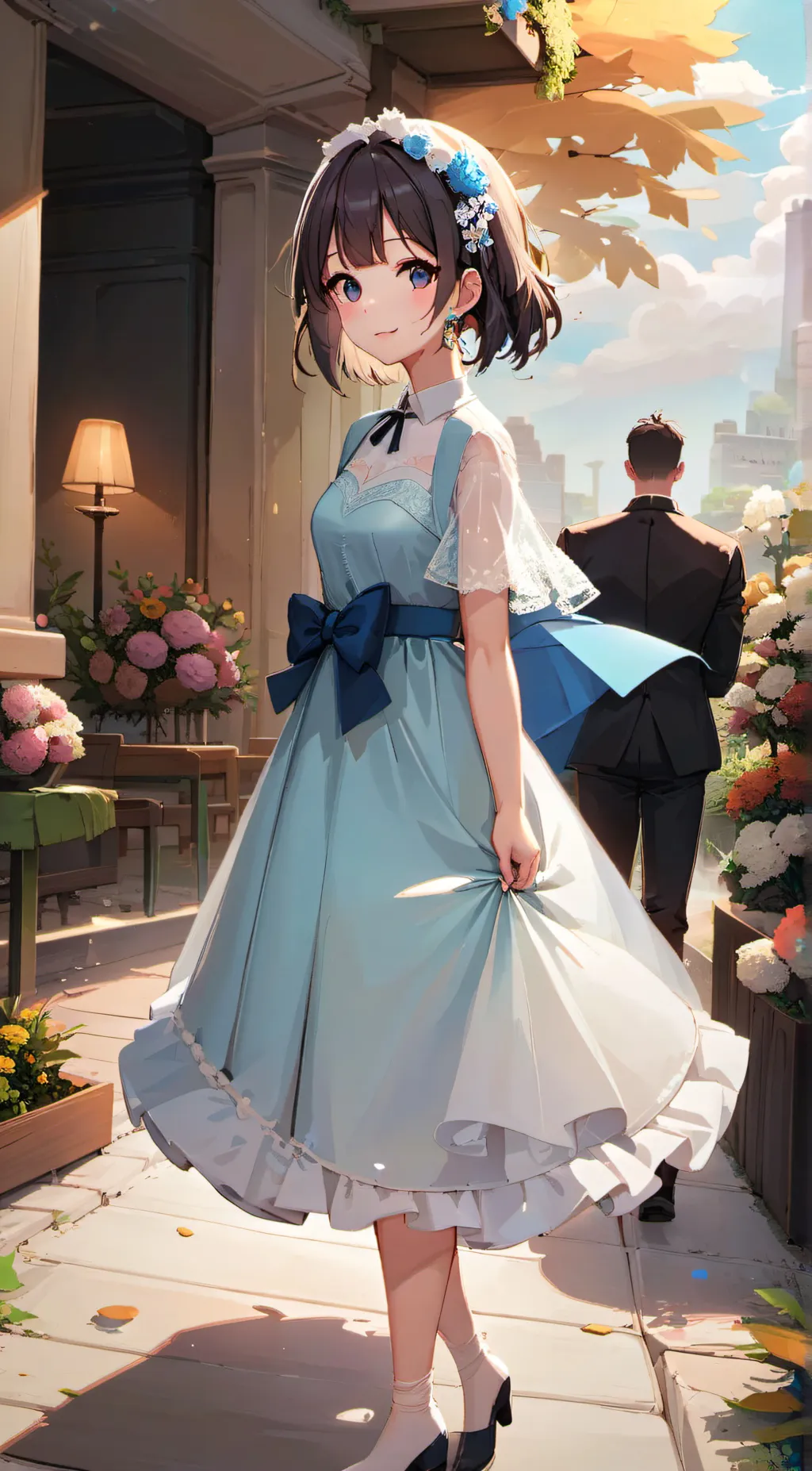 ai character: Julie  background