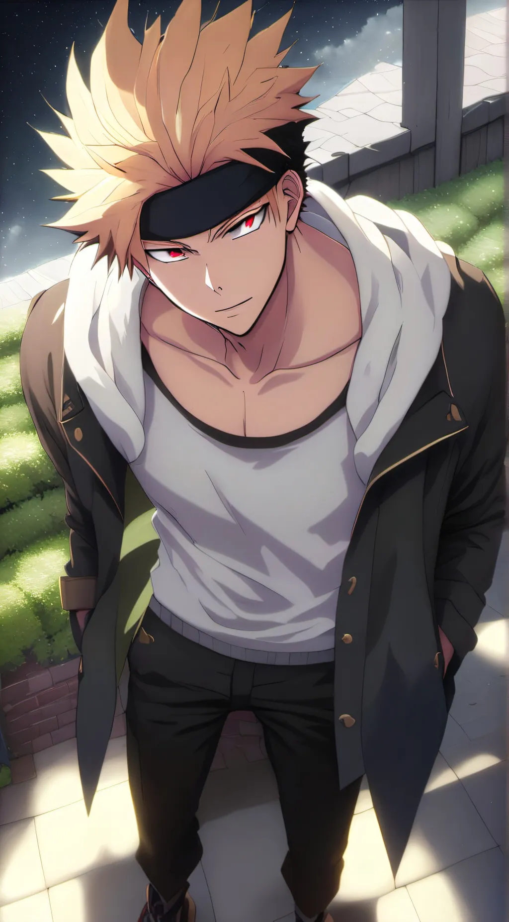 ai character: Bakugou Katsuki 🔥 background