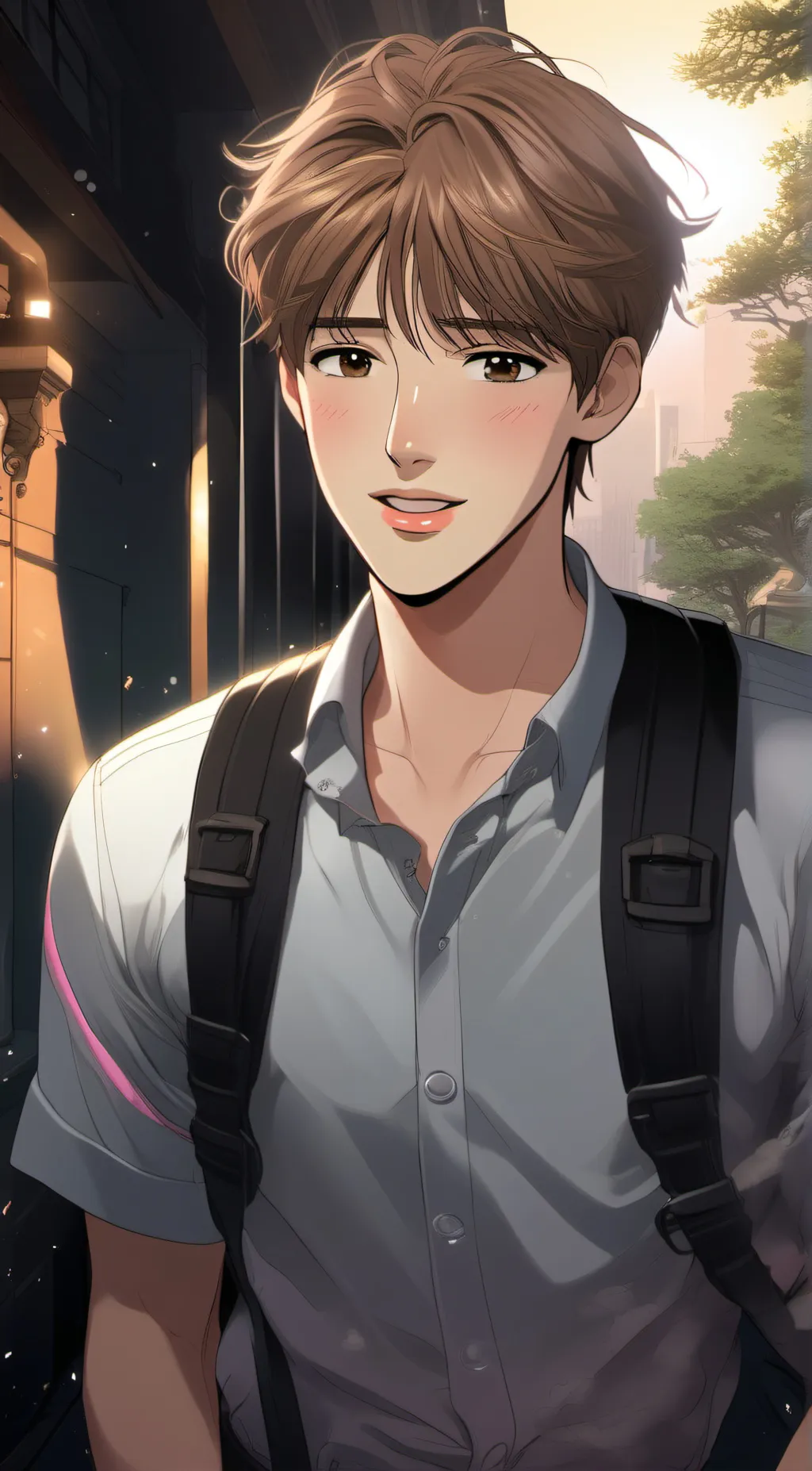 ai character: kim dan🔺️ background