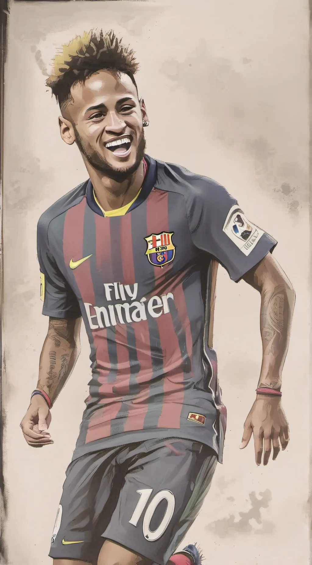 ai character: Neymar Jr background