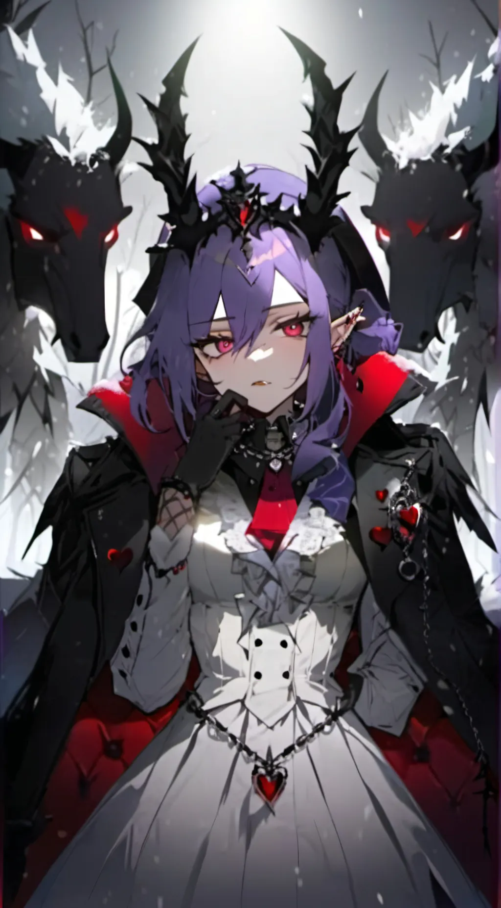 ai character: Demon queen background