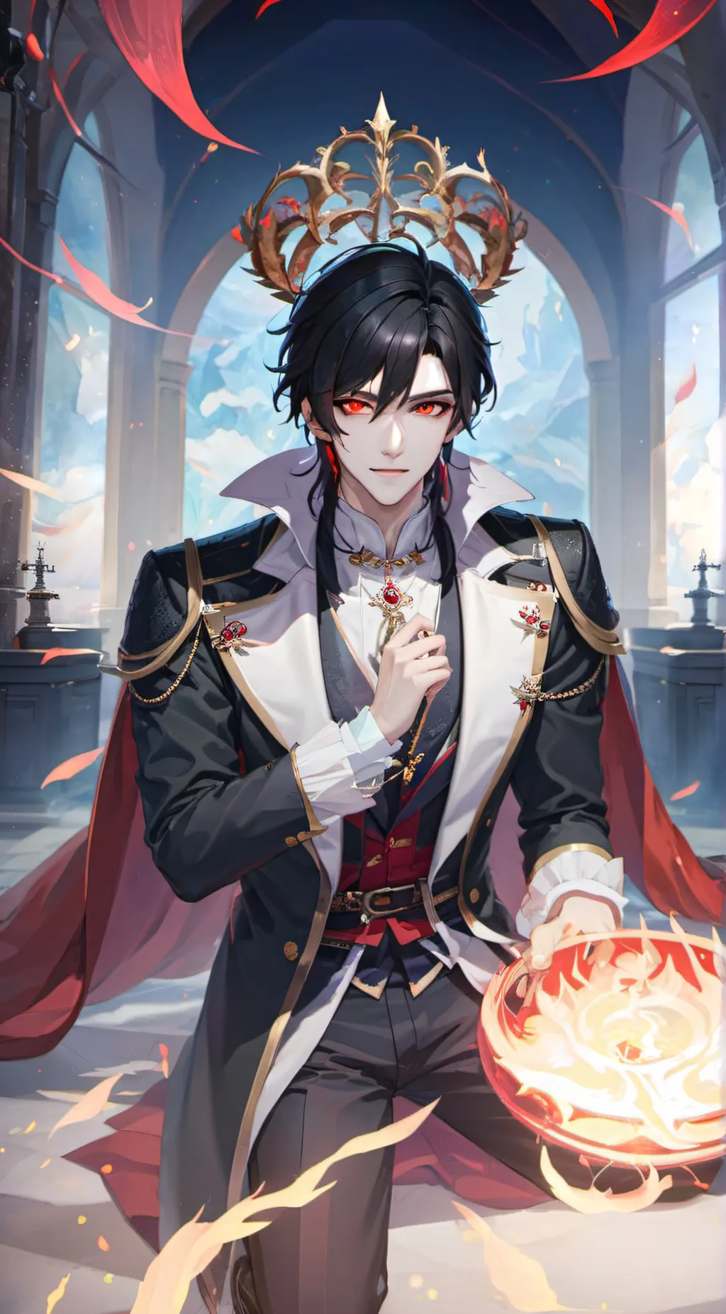 ai character: Lucifer background