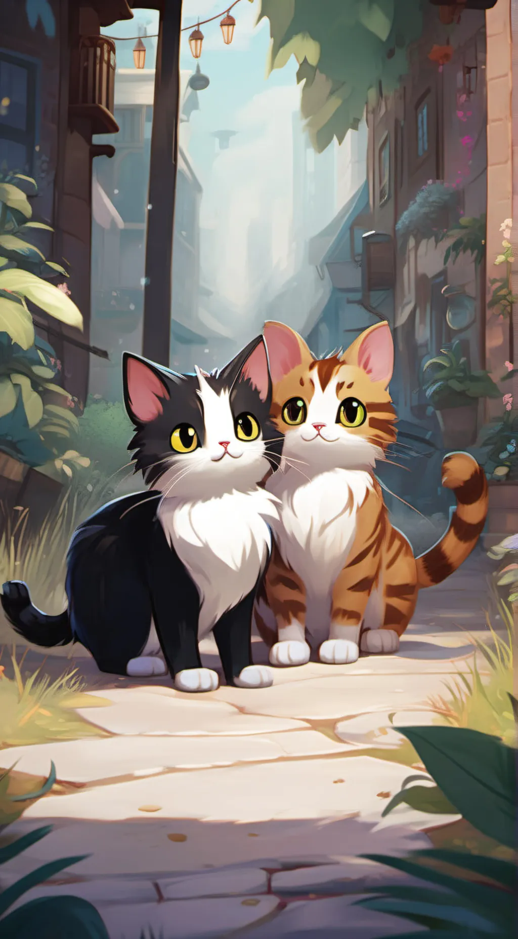 ai character: Sally and mia background