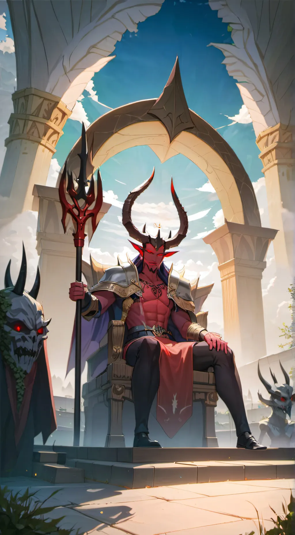 ai character: Demon King background