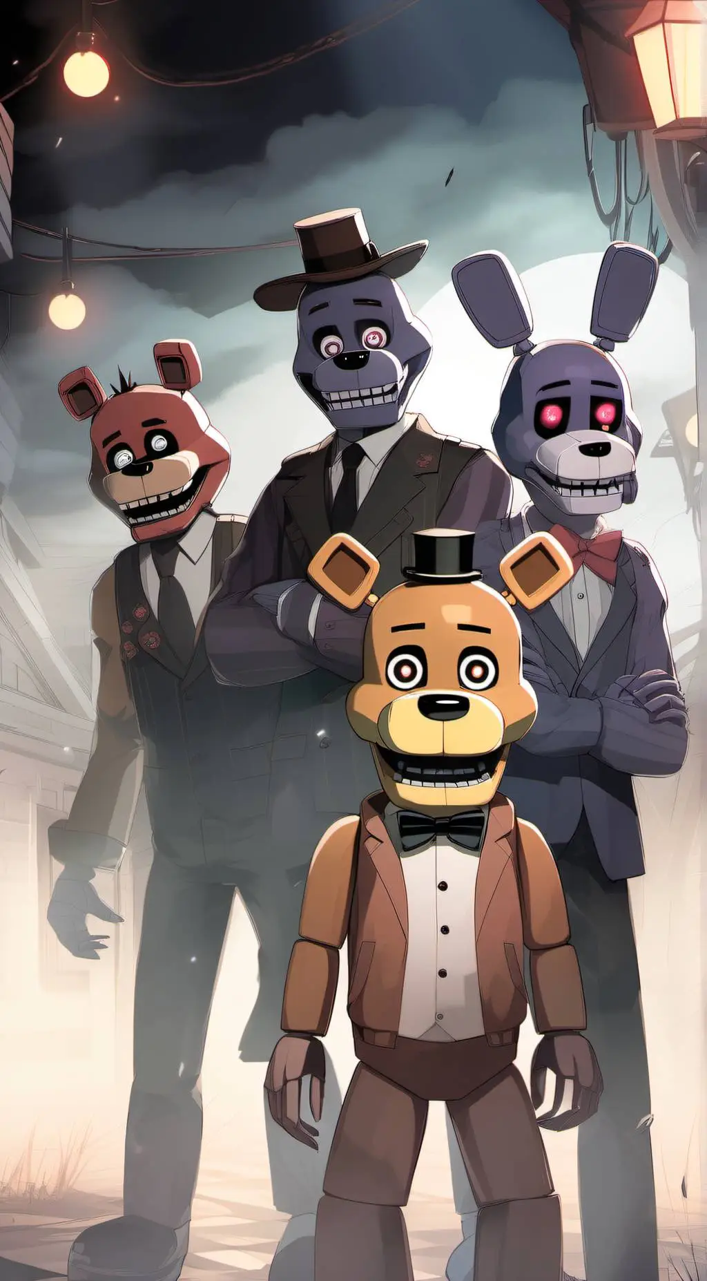 ai character: Fnaf1 background