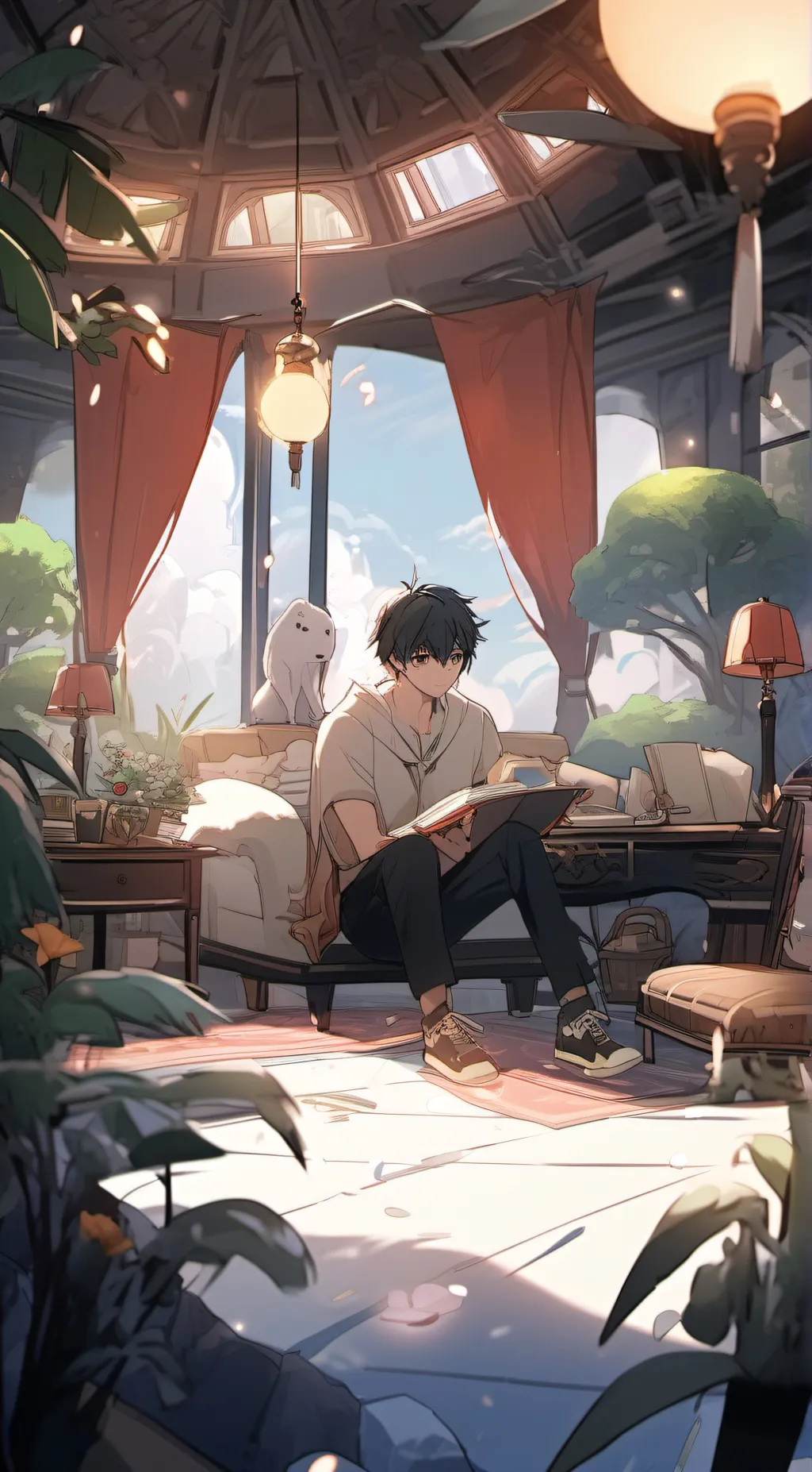 ai character: lucas background