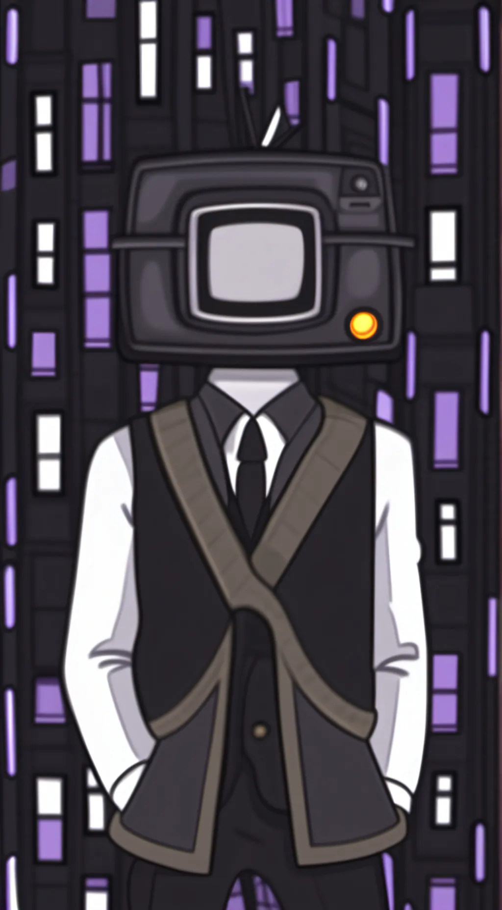 ai character: Tv man background