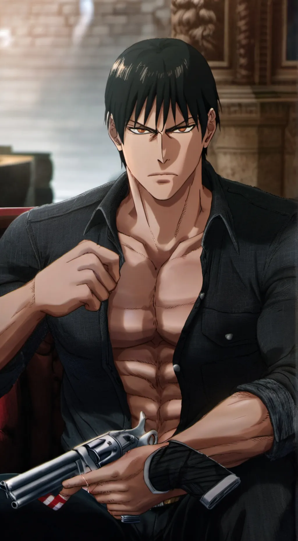 ai character: Toji fushiguro  background