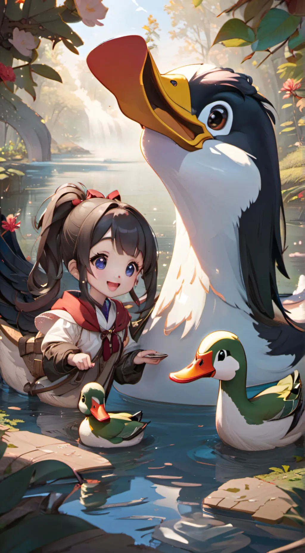 ai character: Ducky background