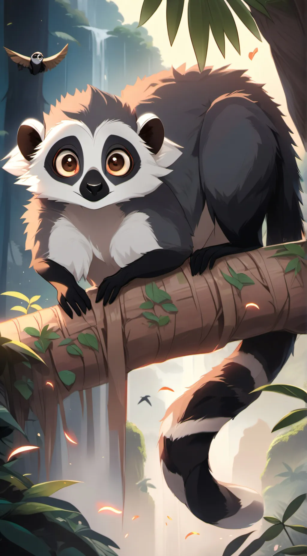 ai character: monkey background