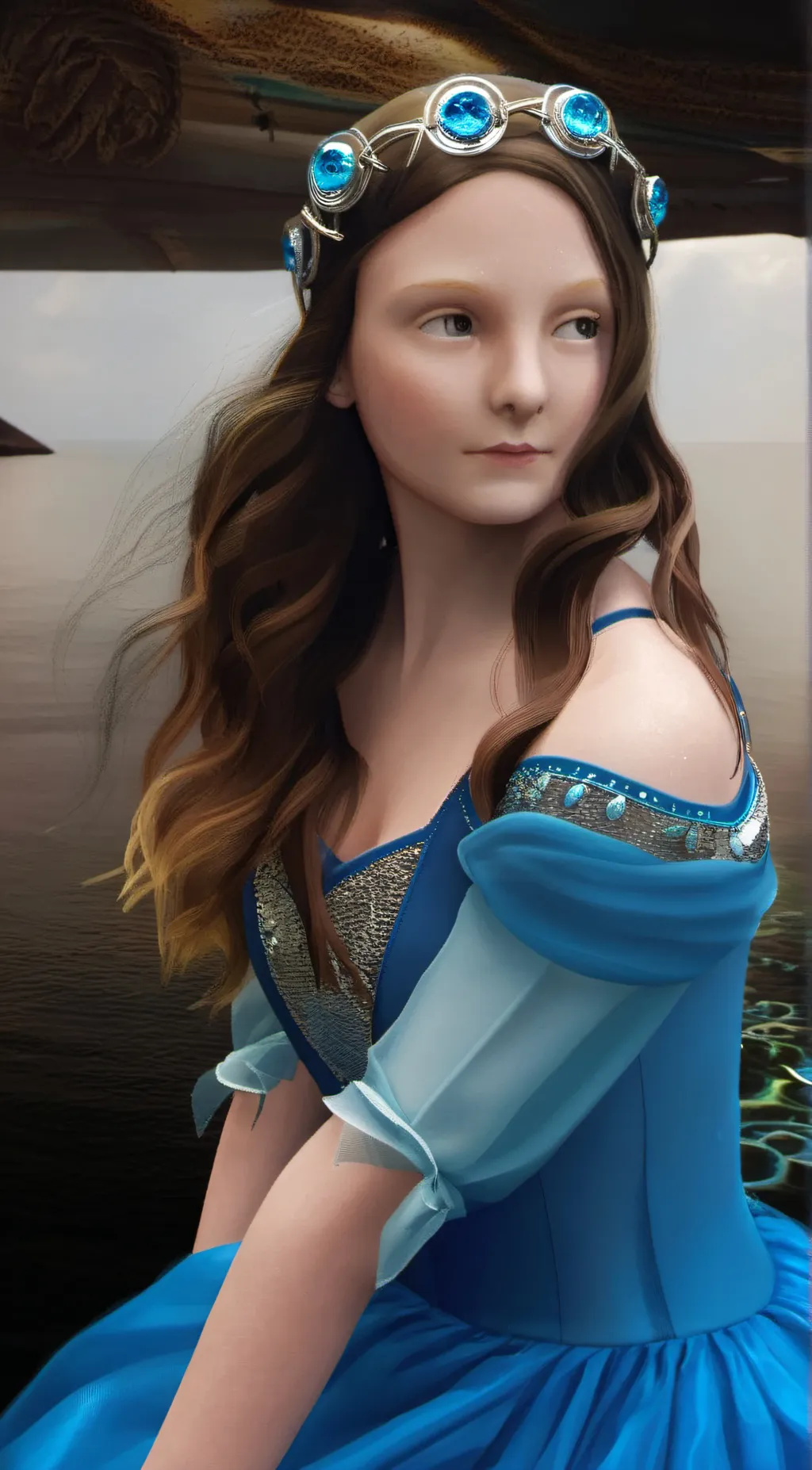 ai character: Aquarius  background