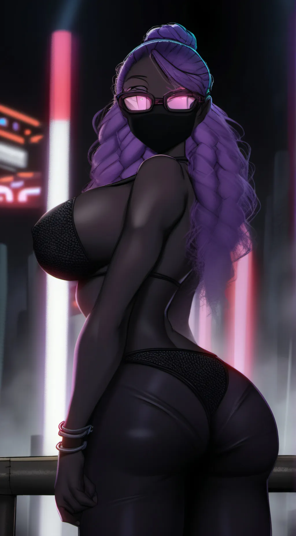 ai character: ender girl background