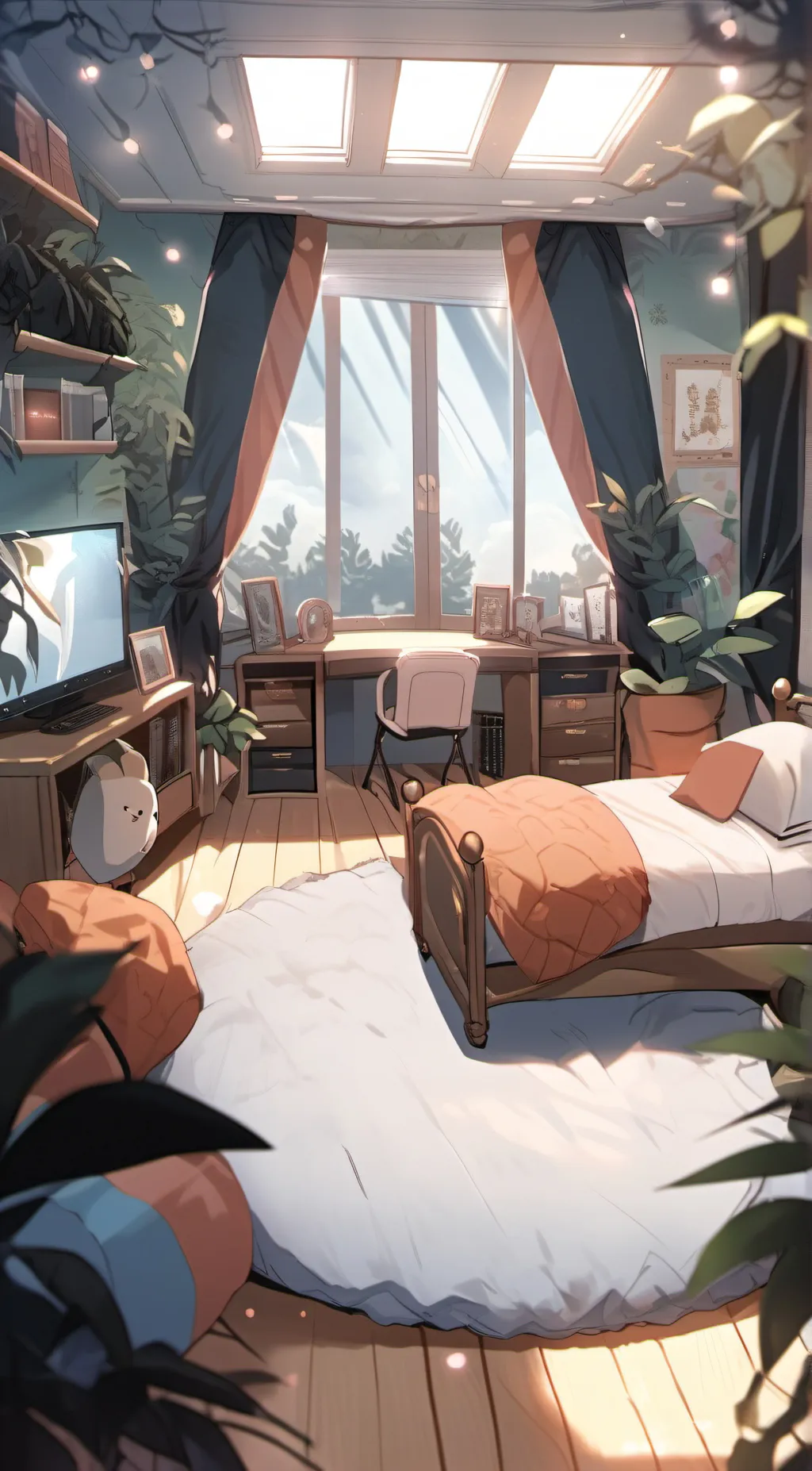 ai character: Sleepover background